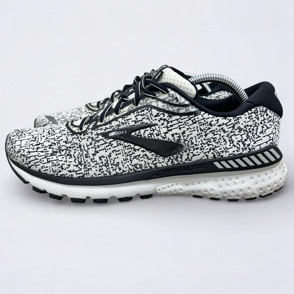 Brooks Men's Adrenaline GTS 20 Running Shoes Size 10 D White Black 1103071D156